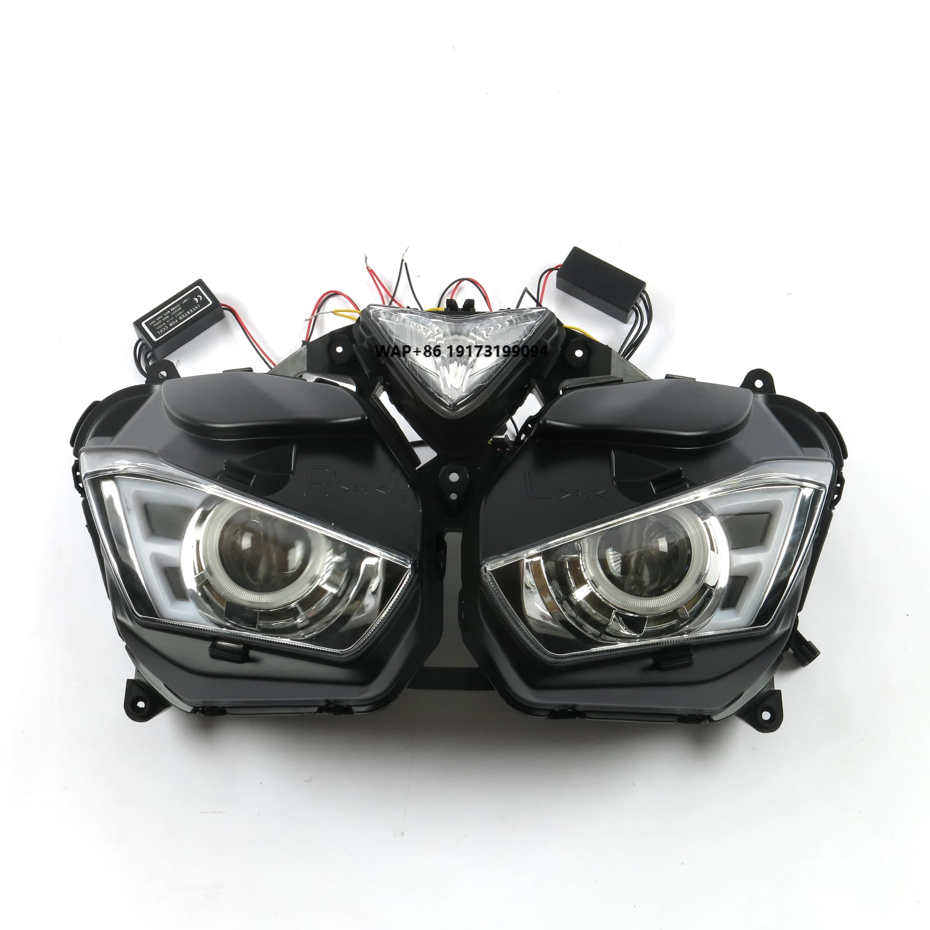 Parti bici per accessori moto Faro R3/R25 2013-2018 Luci anteriori con Angel Eyes