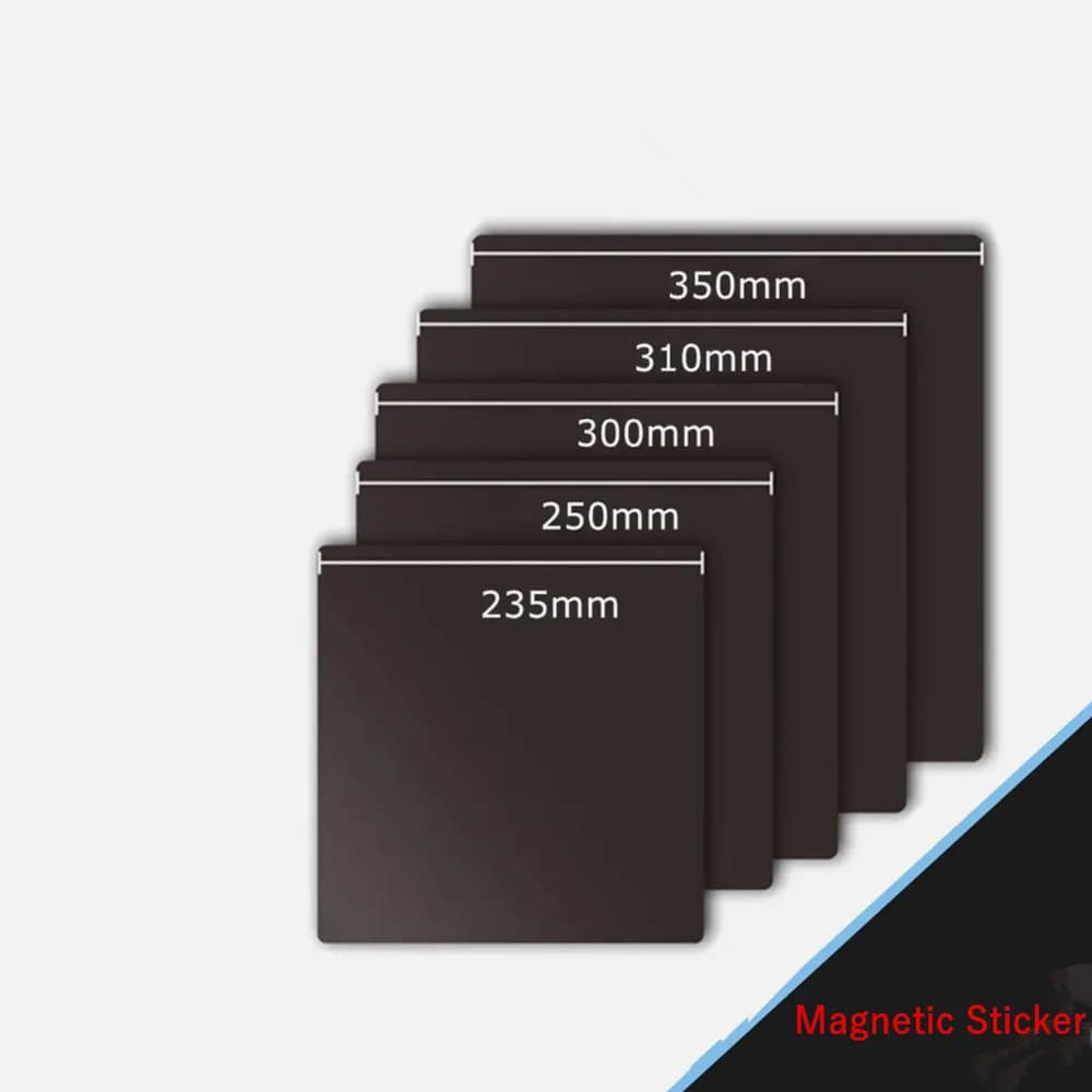 Adesivo Magnetico per Stampante 3D con Adesivo 3M, Base Magnetica 235/310/330/406mm per Fissaggio Piastra di Costruzione in Acciaio per Ender 3 CR10 K1 Max