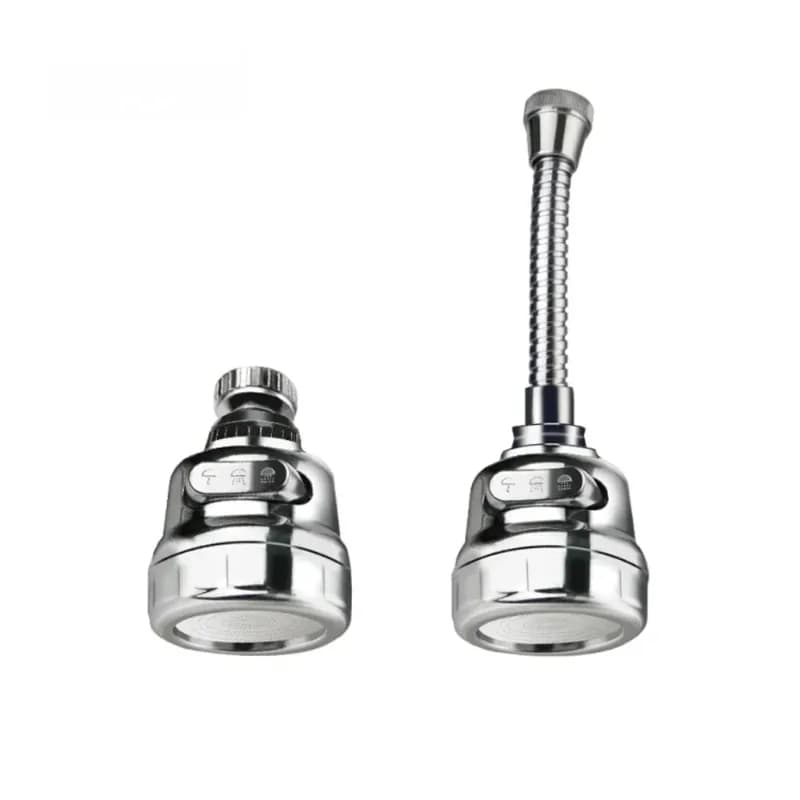 360 degree kitchen faucet aerator, Water saving, Double spray mode, Diffuser filter Connector