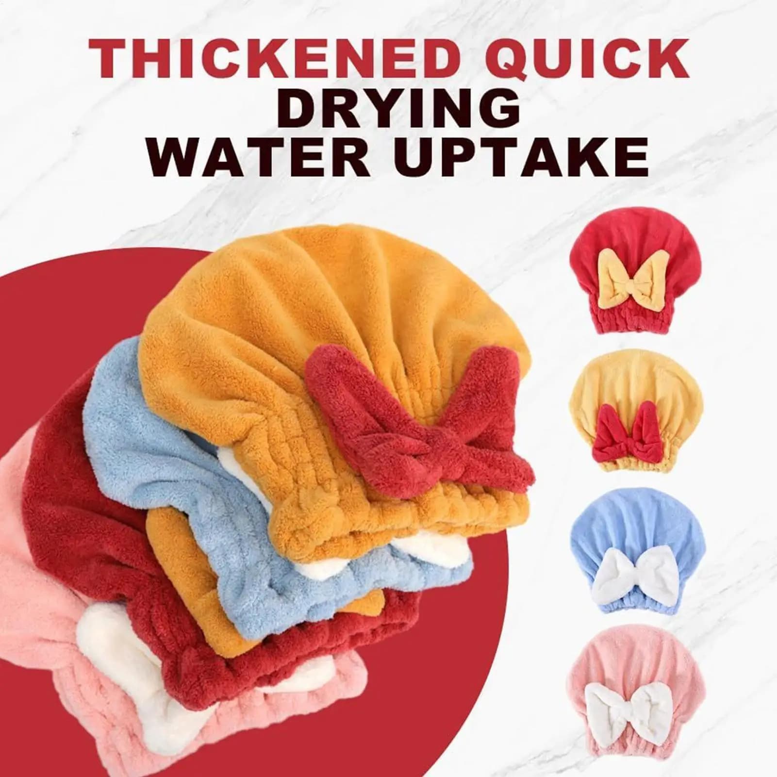 Microfiber hair drapes, super absorbent quick drying towel with twist clip for women after shower, swimming, beach, holidays, gym