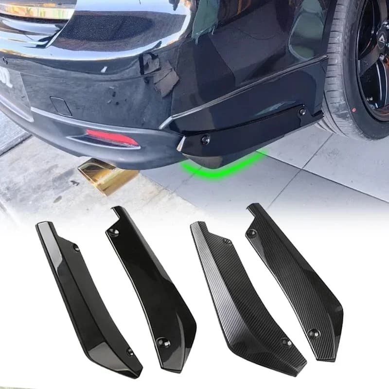 Protezione Universale per Paraurti Posteriore Auto JDM, Splitter Diffusore Spoiler con Viti