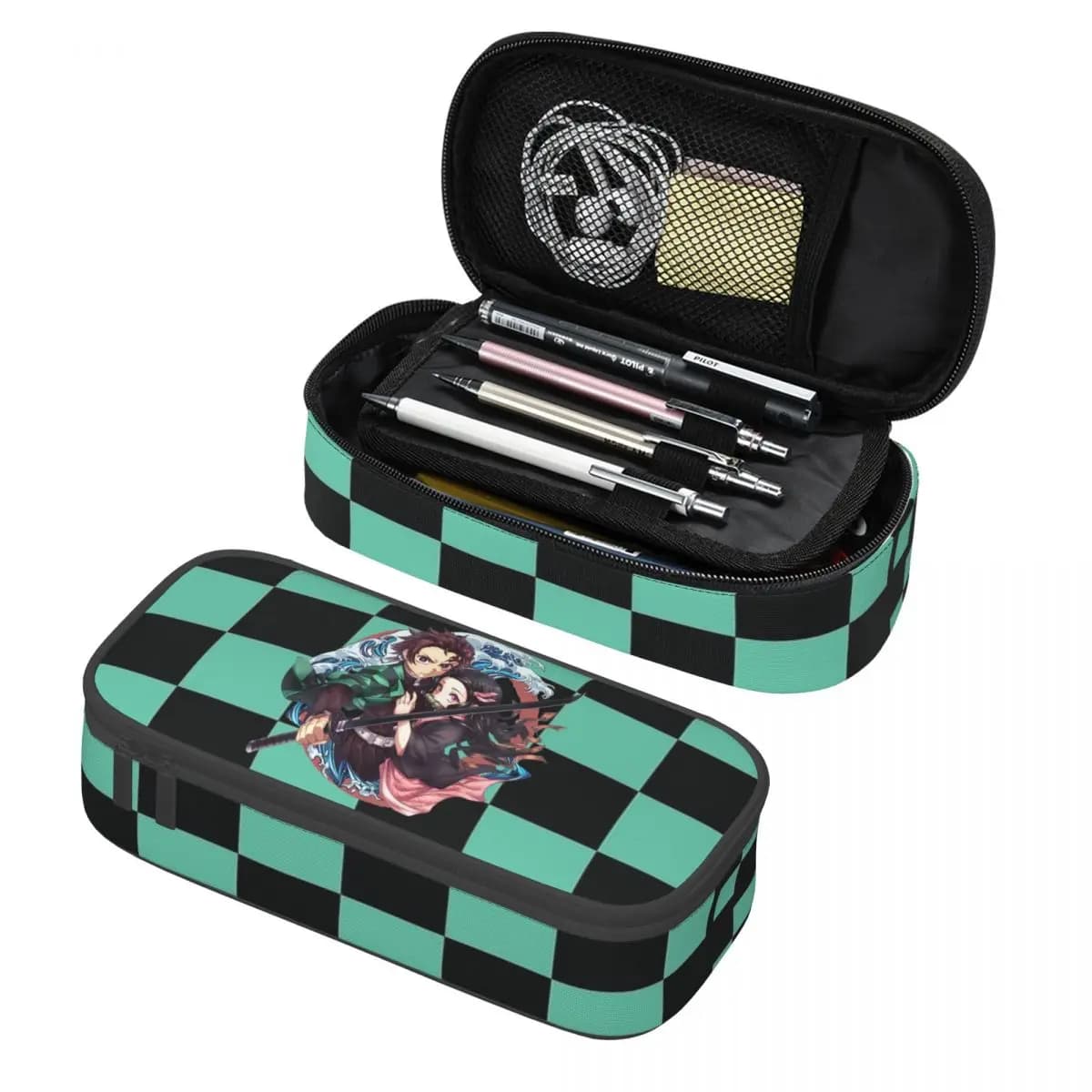 Personalizzato Anime Demons Slayers Manga Astuccio per matite Ragazzi Gilrs Grande capacità Tanjiro Kamado Nezuko Astuccio per matite Accessori per la scuola