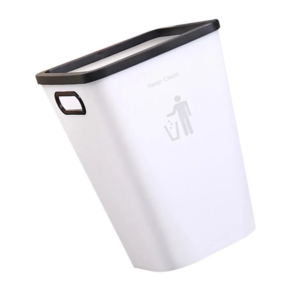 Grande Cestino per Rifiuti Domestici in Plastica, Contenitore per Rifiuti Adatto per Cucina, Bagno, Soggiorno, Riciclaggio e Cestino per Ceneri
