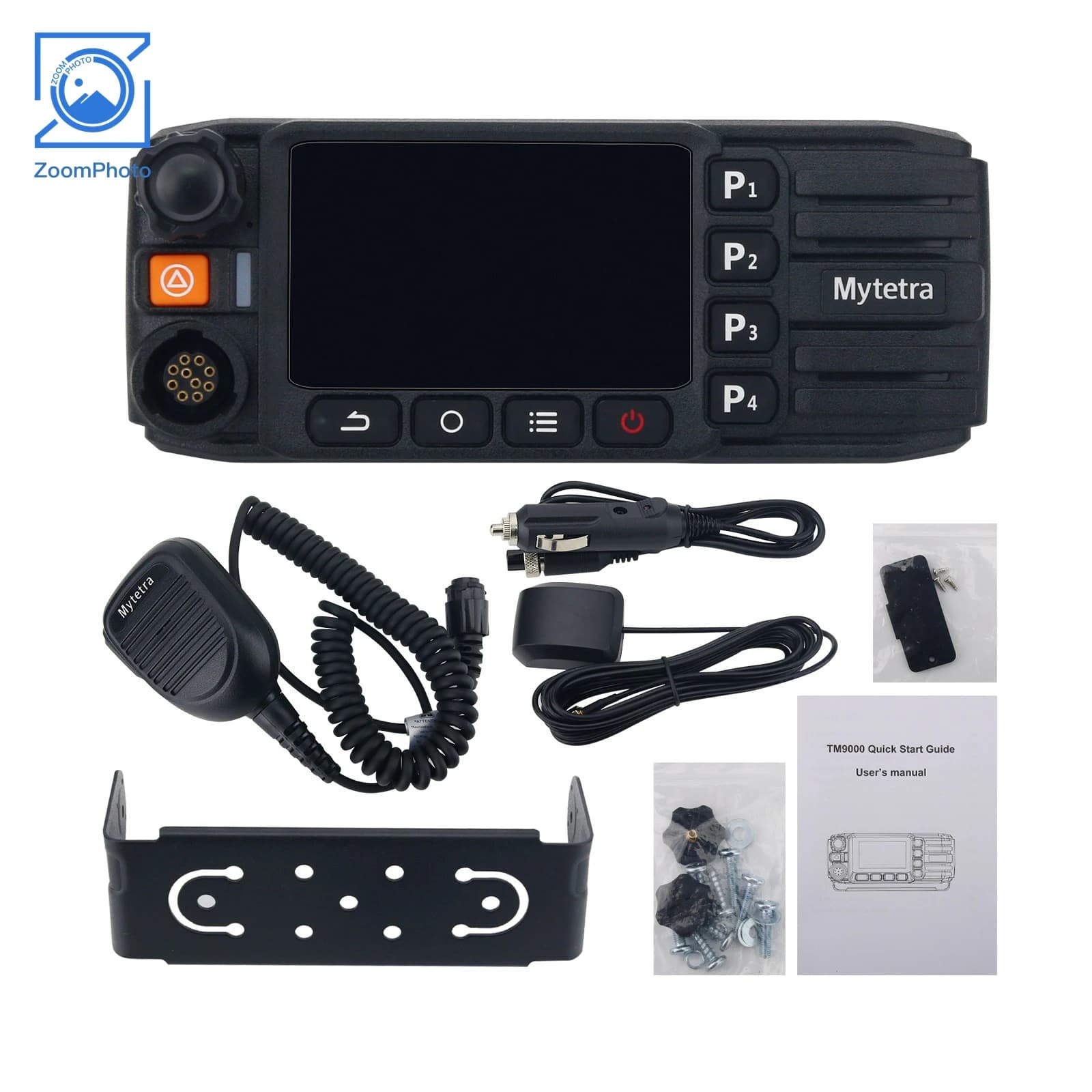 MYT-TM9000 Radio POC 4G da 5W per Veicoli, Walkie Talkie con Supporto VoLTE e Doppio Slot Naro-SIM, Compatibile con ZELLO