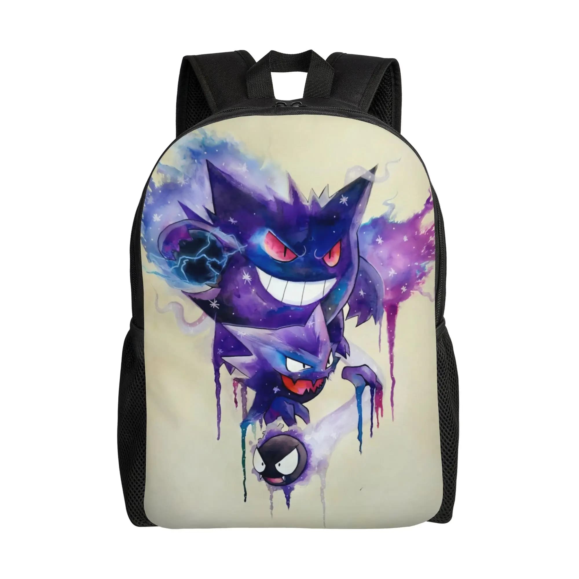 Zaino portatile Pokemon Gengar per il ritorno a scuola, modello per coppie