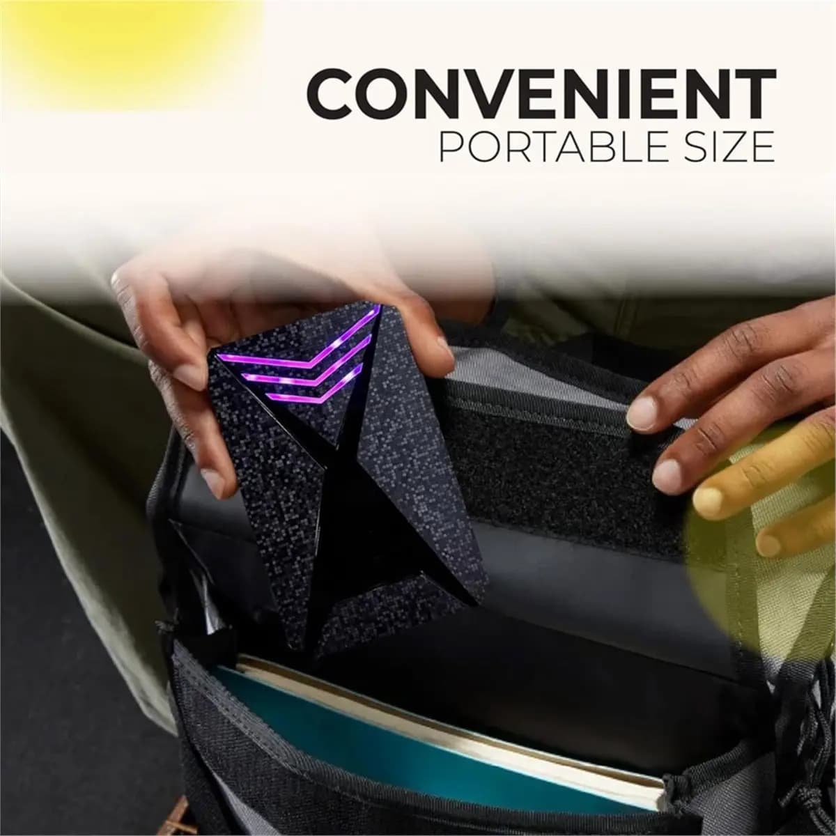 2.5 Inch External Hard Drive Enclosure Portable USB 3.0 External HDD with RGB Light for Desktop, Laptop, Gaming Consoles
