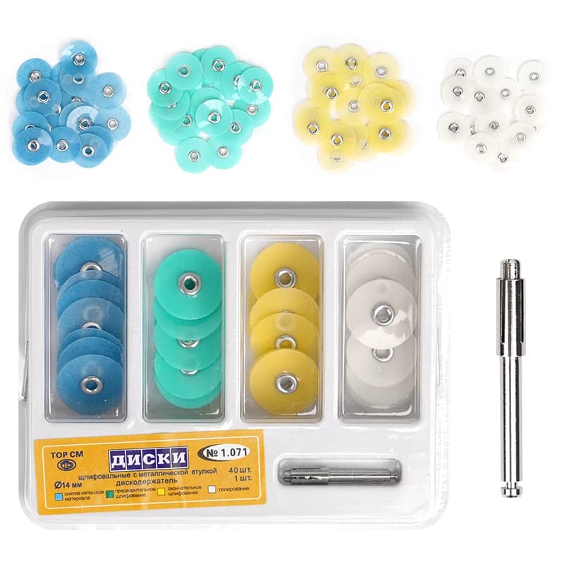 40 Pz/box Dentale Polishing Discs Kit Gambo RA Grilling Rod Soflex Flexi Squeeze Denti Dental Tools