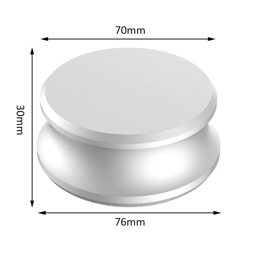 Preffair Weight Stabilization Plate for Aluminum Vinyl Disc Accessories for Balance Clamps Black or Silver