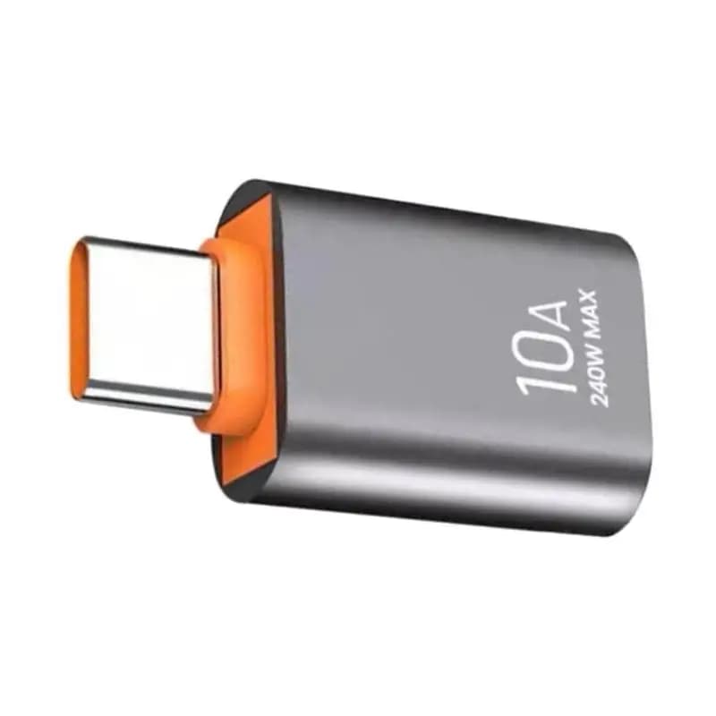 Conversione da USB a tipo C 31BA Trasferimento dati efficiente da 10 Gbps Adattatore da USB a USB C da 240 W per dispositivi in