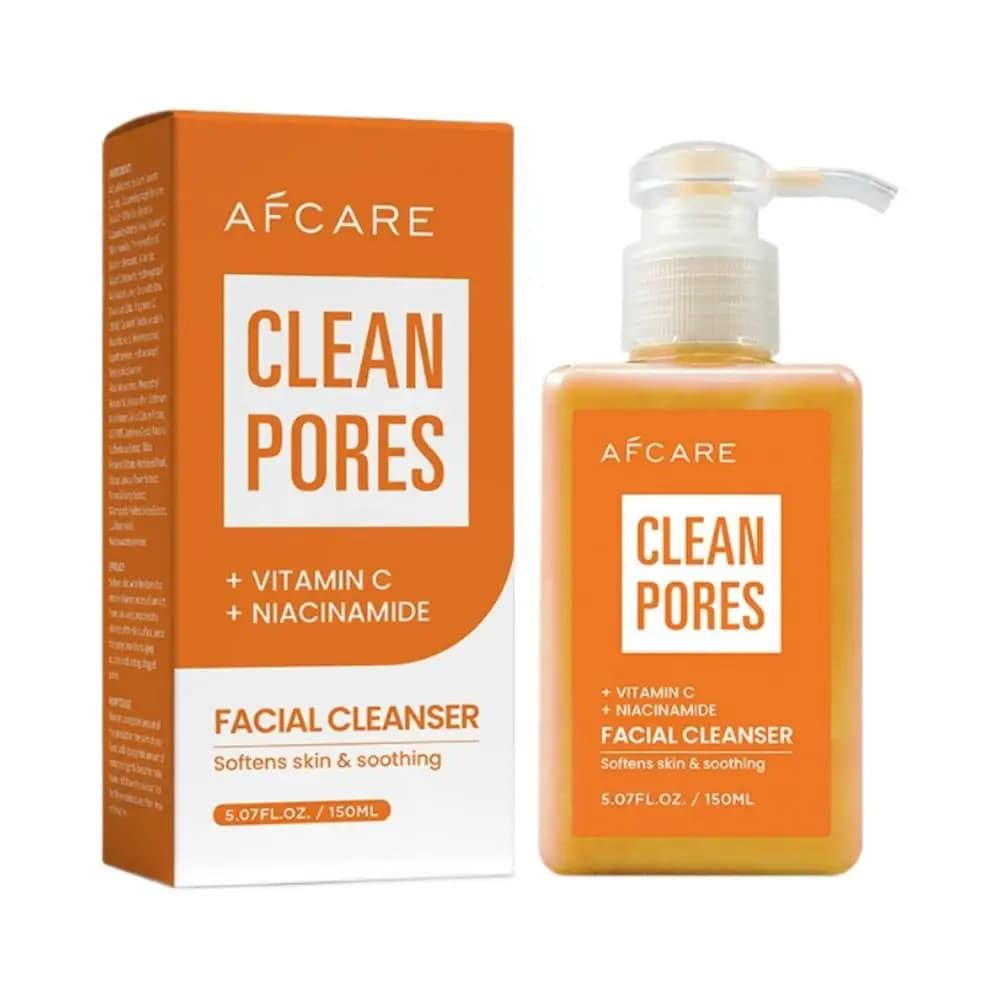 Detergente alla vitamina C 150ml Formula schiumogena schiarente Pulizia profonda Illumina Sciogliere il grasso Acido ialuronico Nutrire la cura della pelle