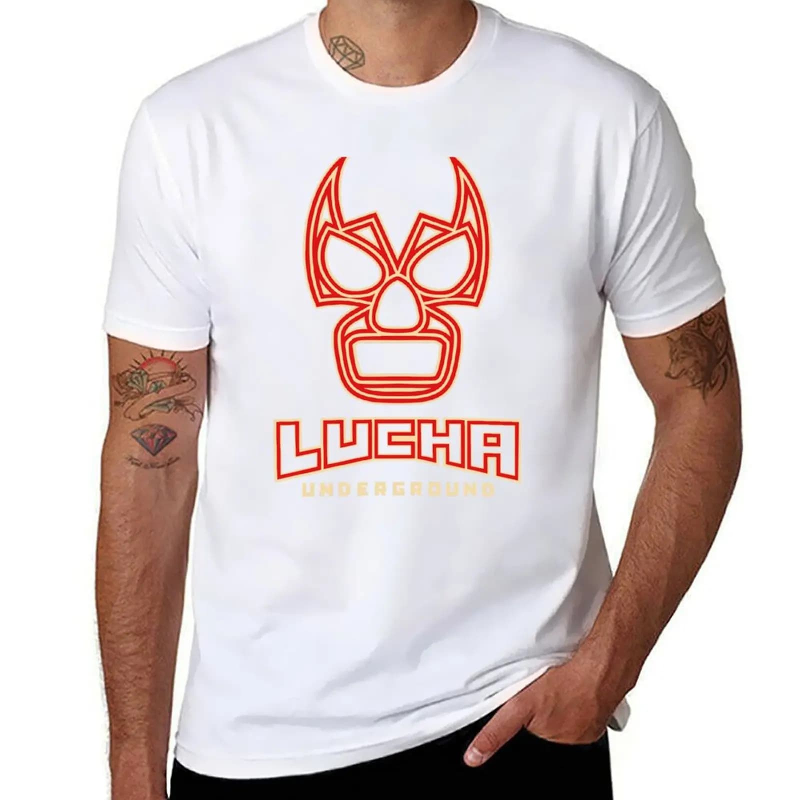 Lucha Underground Mascara T-shirt, breathable top for training