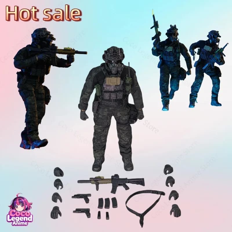Offerta Speciale: HASUKI Divine Cat Beat Black Operation Pocket ArtS01, Statuetta Articolata in Scala 1/12, Giocattoli da Collezione, Regali