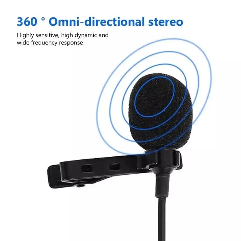 USB 3.5mm Type C Microphone For Laptop PC Camera 1.5m Mini Portable Microphone Condenser Clip-on Lapel Mic Wired