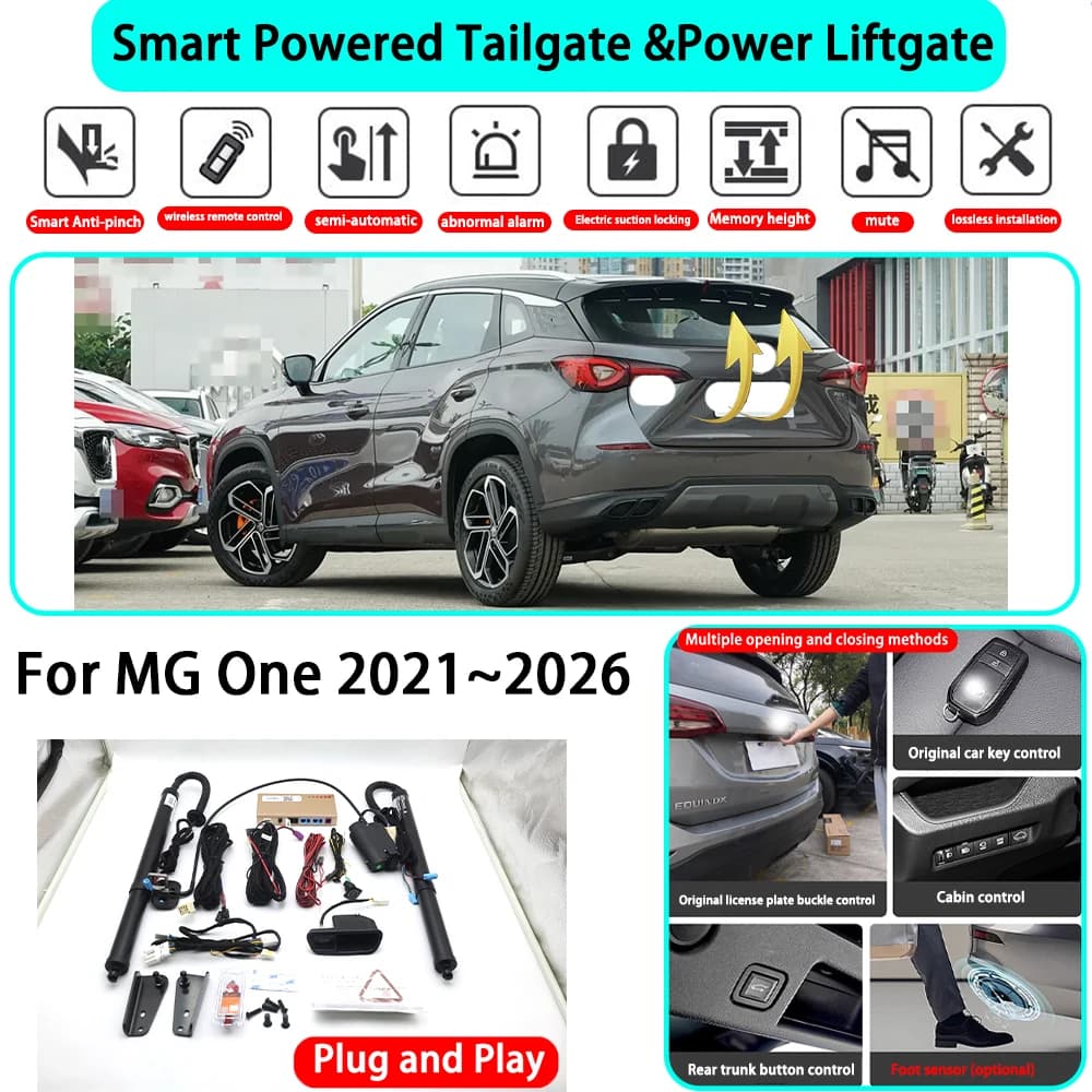 Kit Portellone Elettrico Automatico Intelligente OEM per MG One 2021~2026, Chiusura con Chiave, Plug and Play