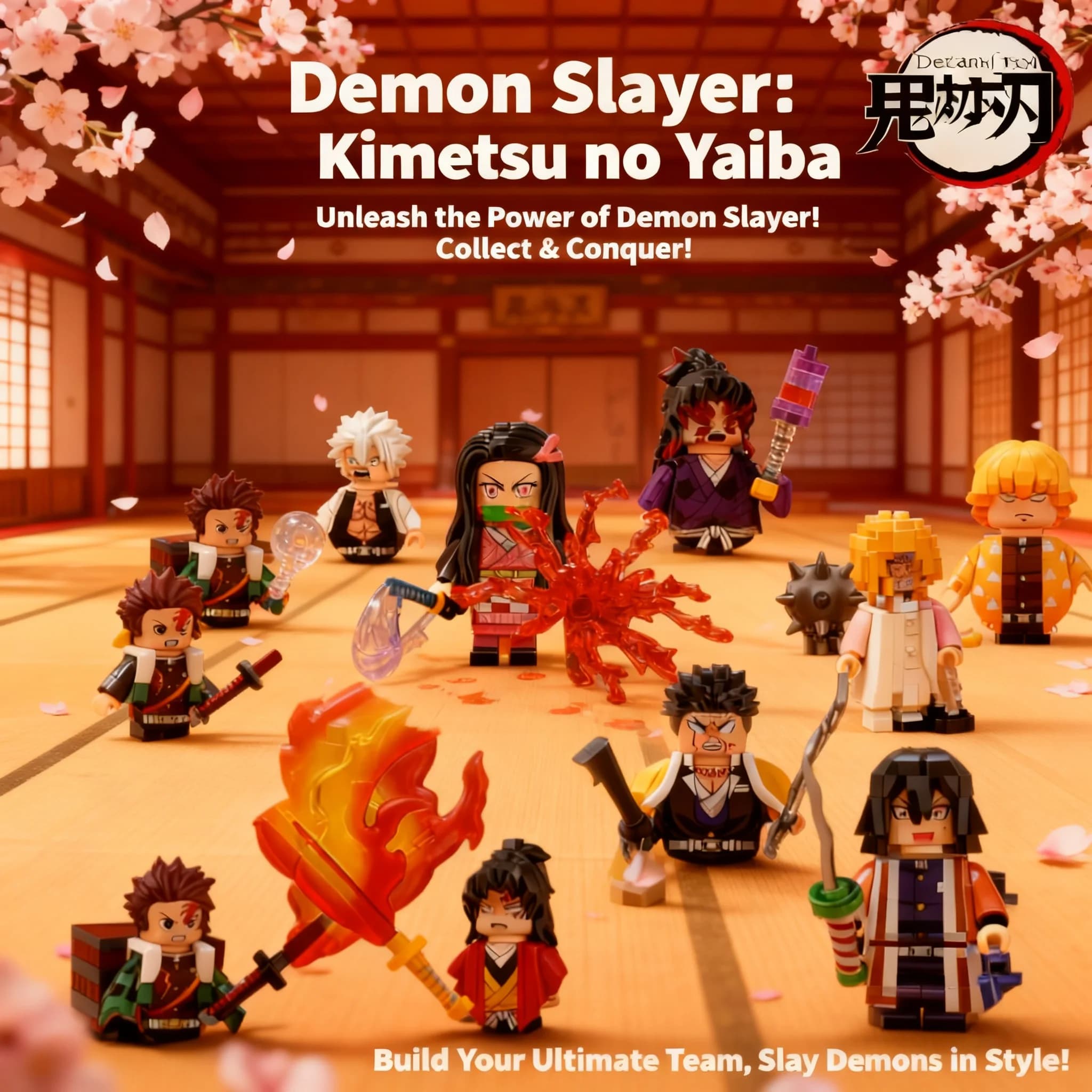 Cofanetto a Sorpresa Avventura 2026 Demon Slayer WM2998-3008 Action Figure Anime Mattoncini da Costruzione Giocattoli per Bambini Regali da Collezione