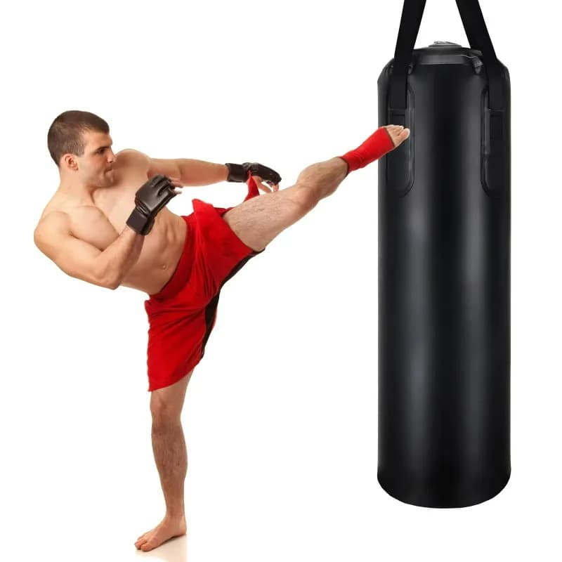 Sacco da boxe gonfiabile da appendere, design pieghevole per allenamento fitness a casa e comoda conservazione, salvaspazio