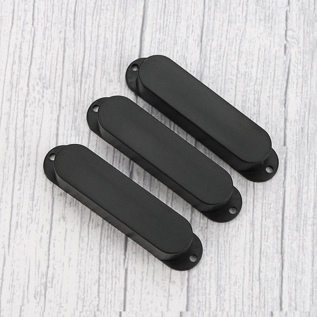 3 pezzi coperture per pickup per chitarra a bobina singola in plastica chiusa accessori di alta qualità per chitarra elettrica Fender Strat