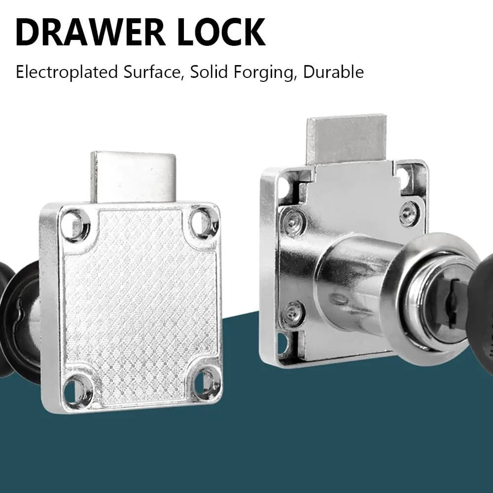 Anti-effraction zinc alloy cabinet for office cabinet 2 keys drawer lock