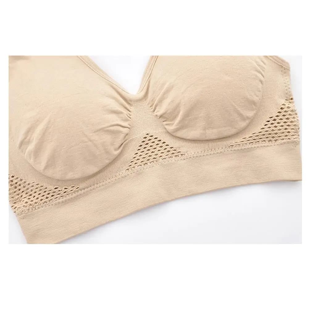 Women Sports Bra Vest Bra with Chest Pad Wire Free Solid Color Women Seamless Sports Bra for Gym Underwear Vest Bras