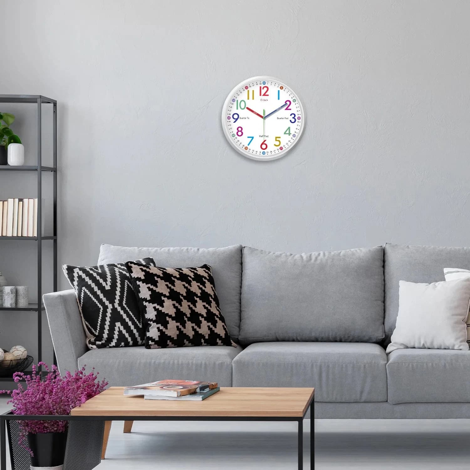 8 Inch Simple Silent Quartz Wall Clock For Living Room Bedroom Kitchen Home Decoration Holiday Gift No Battery
