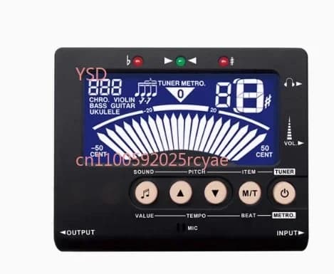 Accordatore Universale Amt-550B per Sassofono/Clarinetto/Flauto/Tromba, Metronomo, Accordatore per Ukulele e Violino, Generatore di Toni 3 in 1