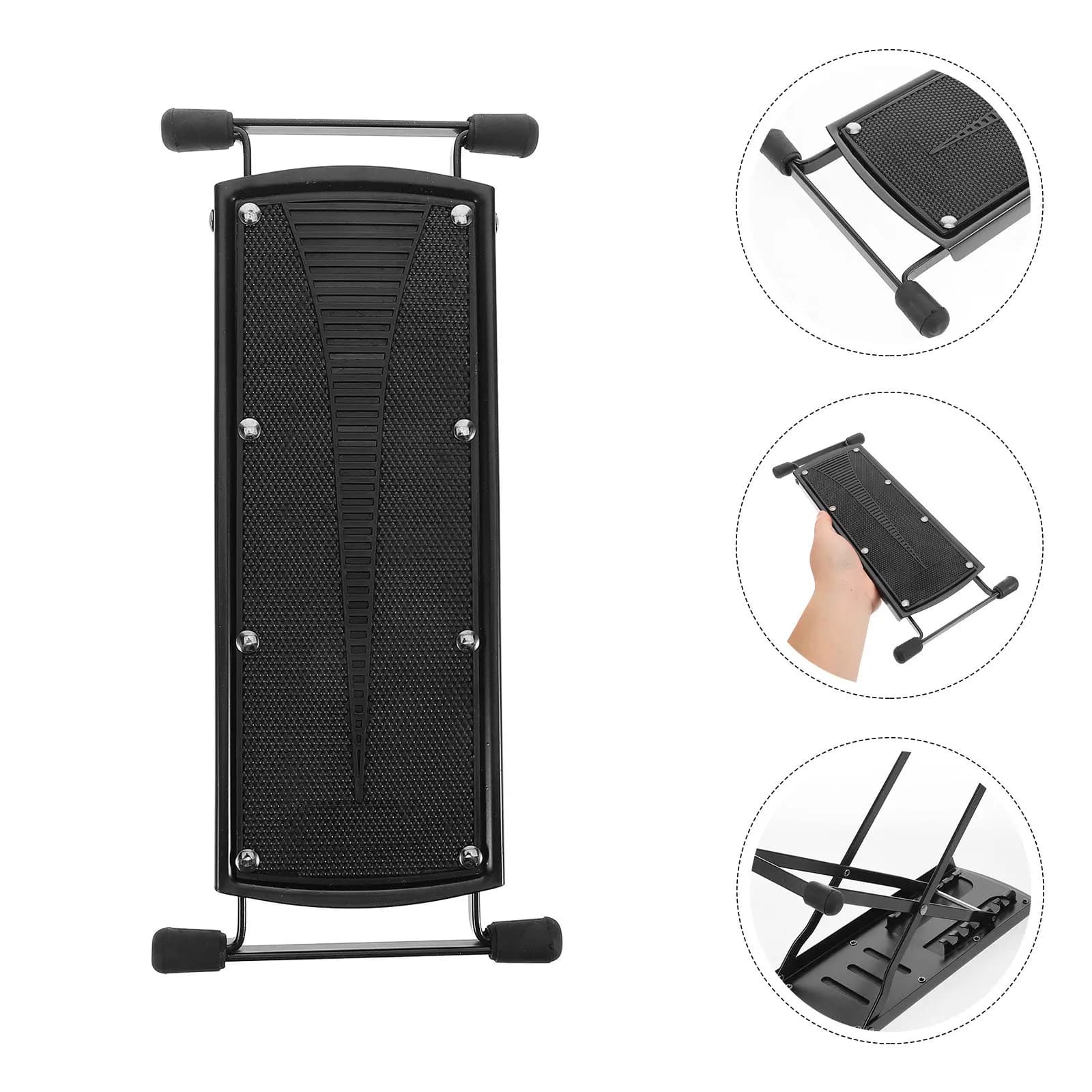 Foldable Manicure Foot Stool Heavy-Duty Iron Construction Anti-Skid Pedicure Foot Rest for Salon Home Use Comfortable