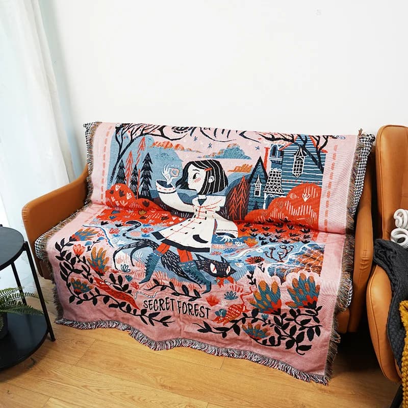 Filo gotico coperta tiro arazzo decorazione Homestay copridivano Picnic campeggio coperta pisolino copriletto per il tempo libero Dropshipping