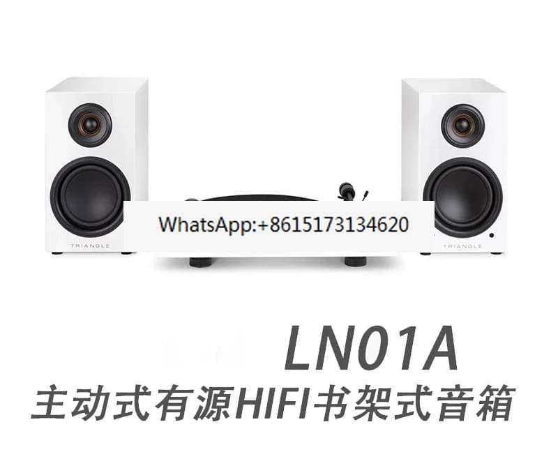1 paio) Altoparlante multifunzione Bluetooth attivo con giradischi in vinile triangolare LN01A, con decodifica integrata per canto e riproduzione