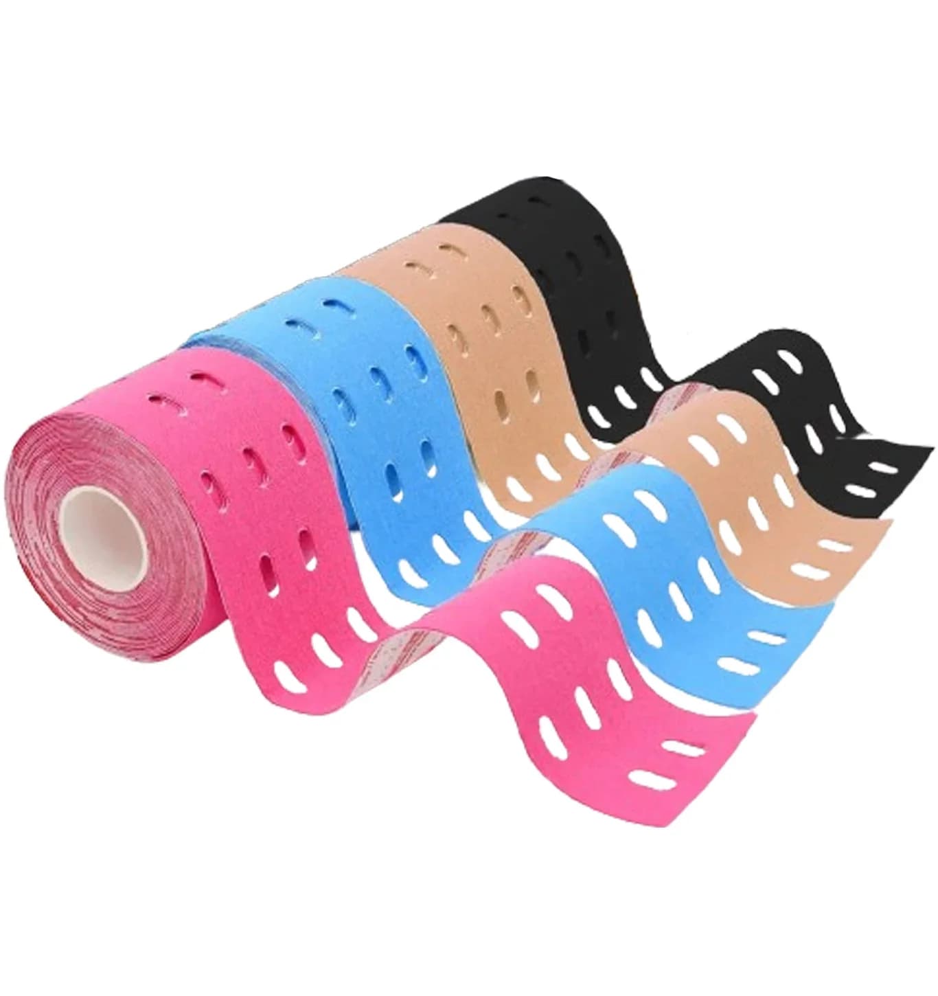 5cm Perforated Kinesiology Elastic Adhesive Tape Cotton Muscle Protection Athletes Breathable Gym Sports Glue Knee Protector