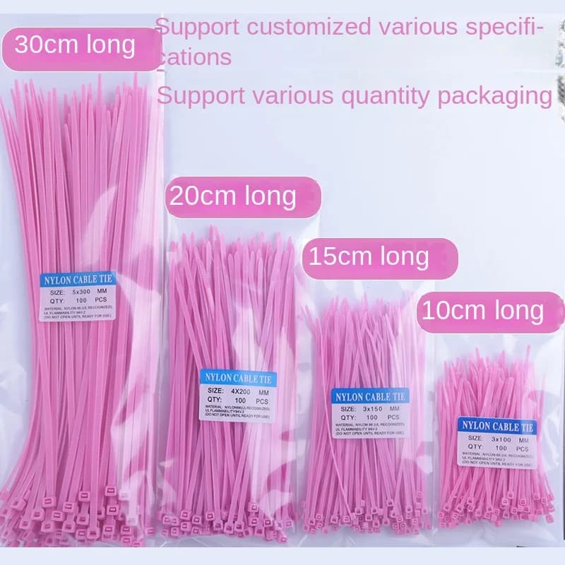 Cable Organizer Nylon 66 Zip Tie for Home Garden Plastic Ties Under Desk Cable Management Unity Band Motorhome 400