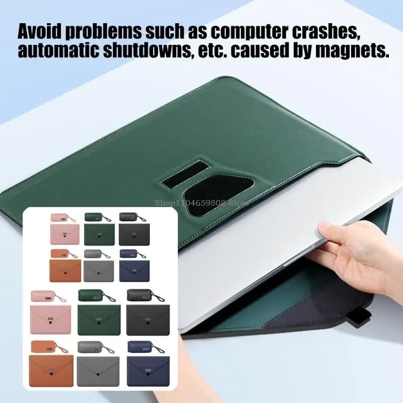 13 14 15 Borsa per laptop da 16 pollici dotata sistema supporto integrato, rivestimento interno morbido e scomparto per