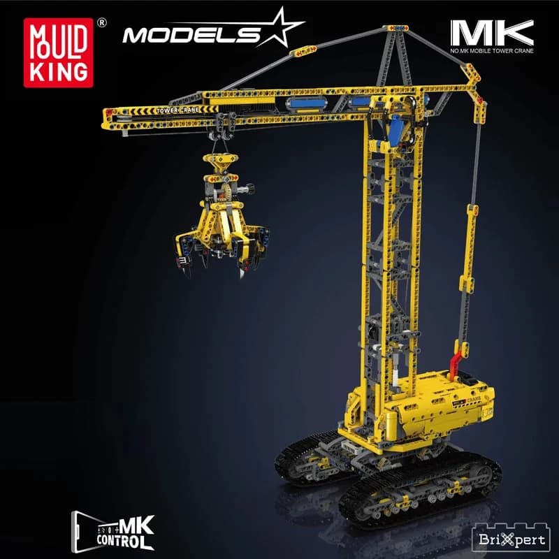 Mould King 17059 Giocattoli per auto tecniche Modello di gru cingolata telecomandata compatibile con 42042 Building Block Regalo di Natale per bambini