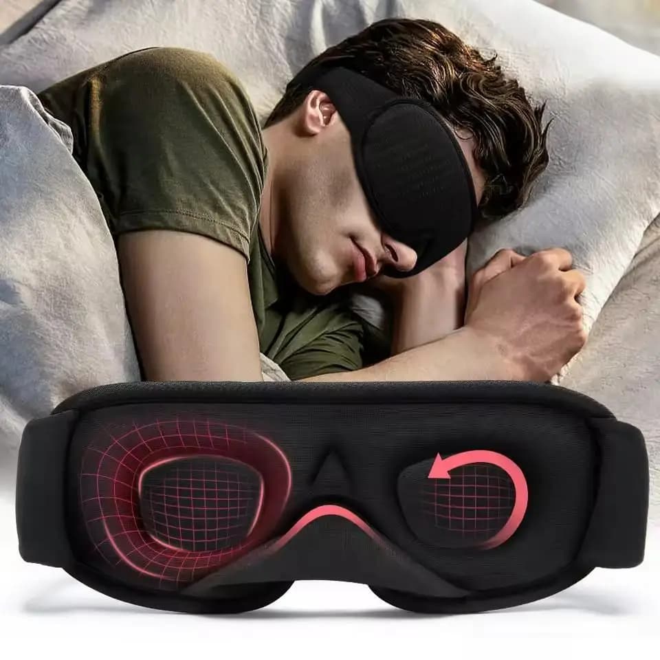 Maschera per gli occhi oscurante per il sonno, maschera per gli occhi per l'assistenza al sonno, maschera per gli occhi 3D per il sonno in viaggio, oscurante traspirante, maschera per gli occhi da viaggio