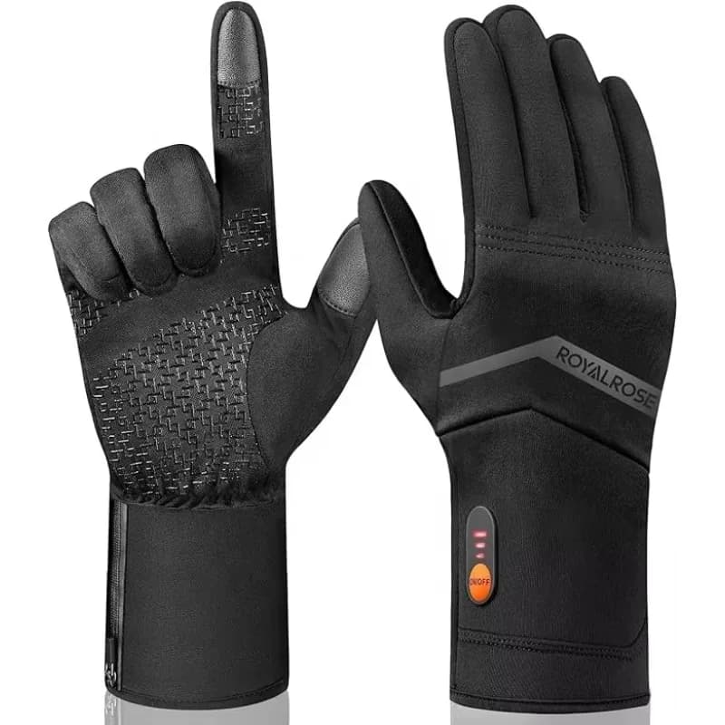 2026 New Design Winter Heating Gloves with PU Polyester & Spandex Materials for Motorcycle and Skiing