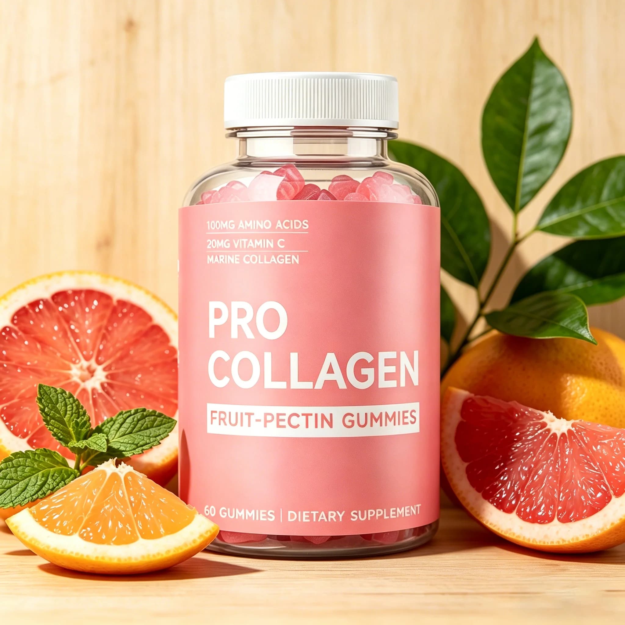 Gommose alla Biotina - Supports Hair, Skin, Nails and Collagen, Illumina il Tono della Pelle - 60 Gommose