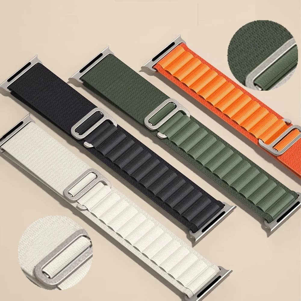 Cinturino in nylon per cinturino Apple Watch 46mm 40mm 44mm 45mm 42mm 41mm 38mm Bracciale Smart Belt per IWatch Ultra 49mm 8/7/6/SE/5/4