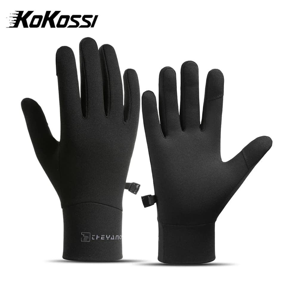 KoKossi Guanti da ciclismo invernali impermeabili Guanti termici antiscivolo Touch Screen Corsa Ciclismo Guida Sci Escursionismo Guanto caldo