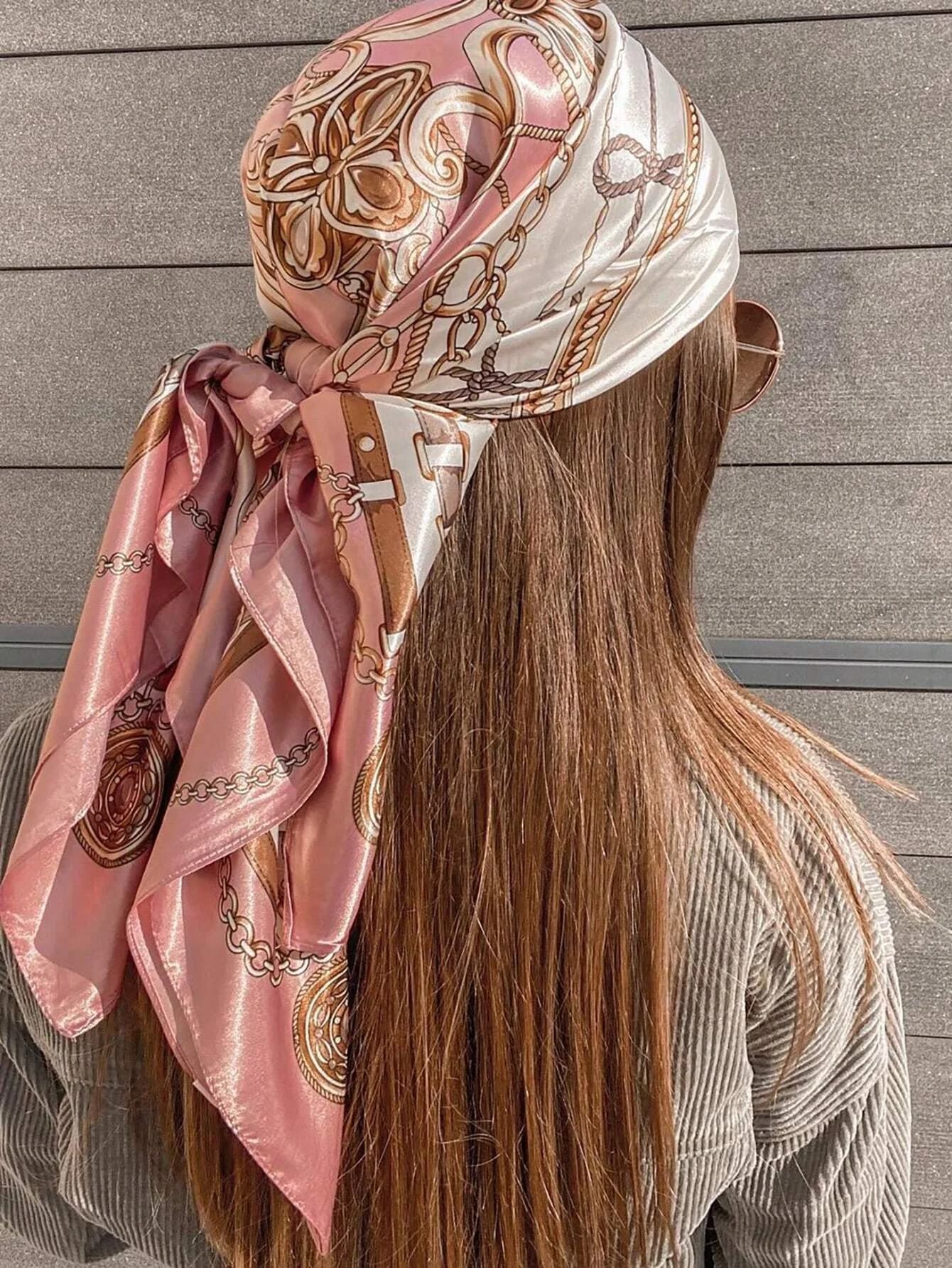 Foulard Quadrato 90x90CM Nuovo Design di Lusso Popolare Stile Seta Sciarpe Quattro Stagioni Donna Protezione Solare Spiaggia Hijab