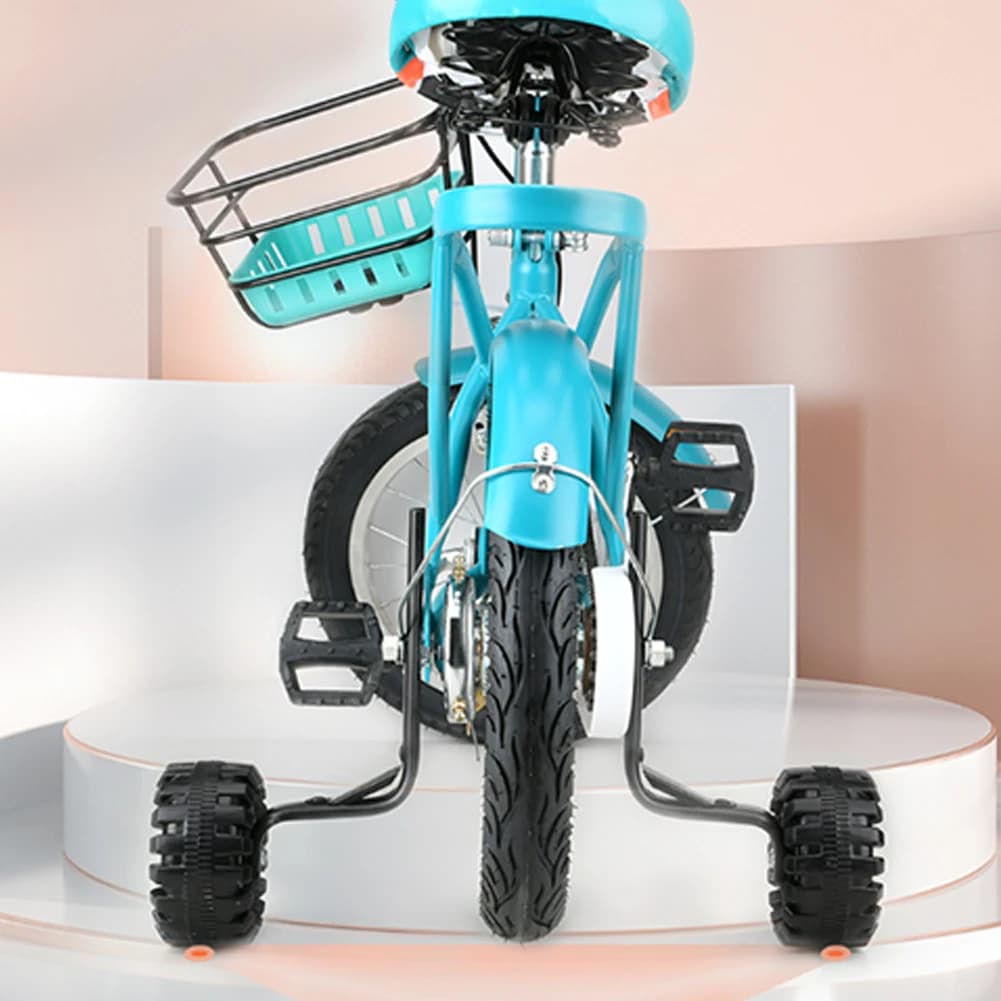 1 paio di stabilizzatori per biciclette per bambini 14-20 pollici ispessimento ruota da allenamento regolabile accessori di ricambio per ruota assistente bici