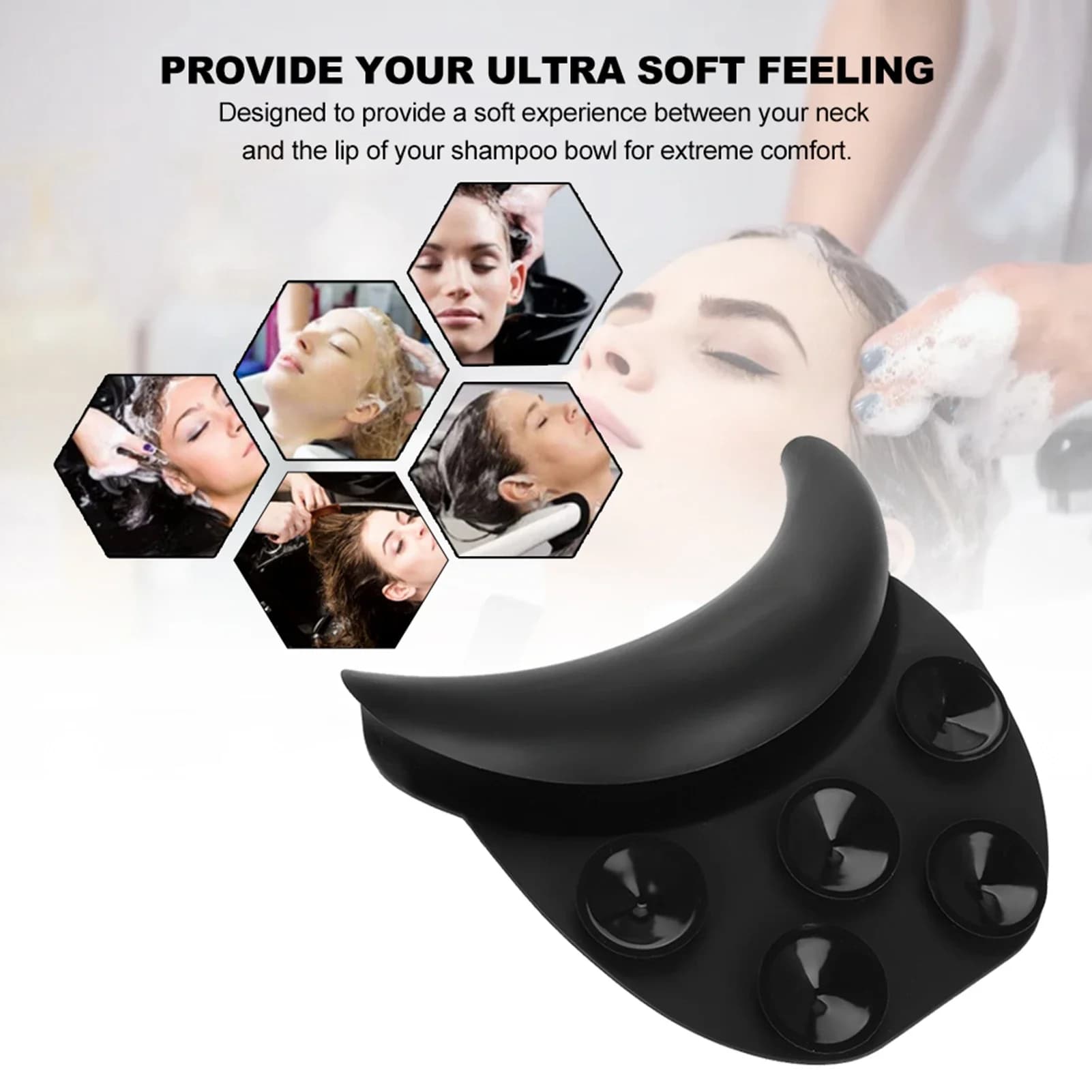 Hair Washing Sink Neck Rest Pillow Spa Silicone Cushion Hairdressing Barbershop Accessories