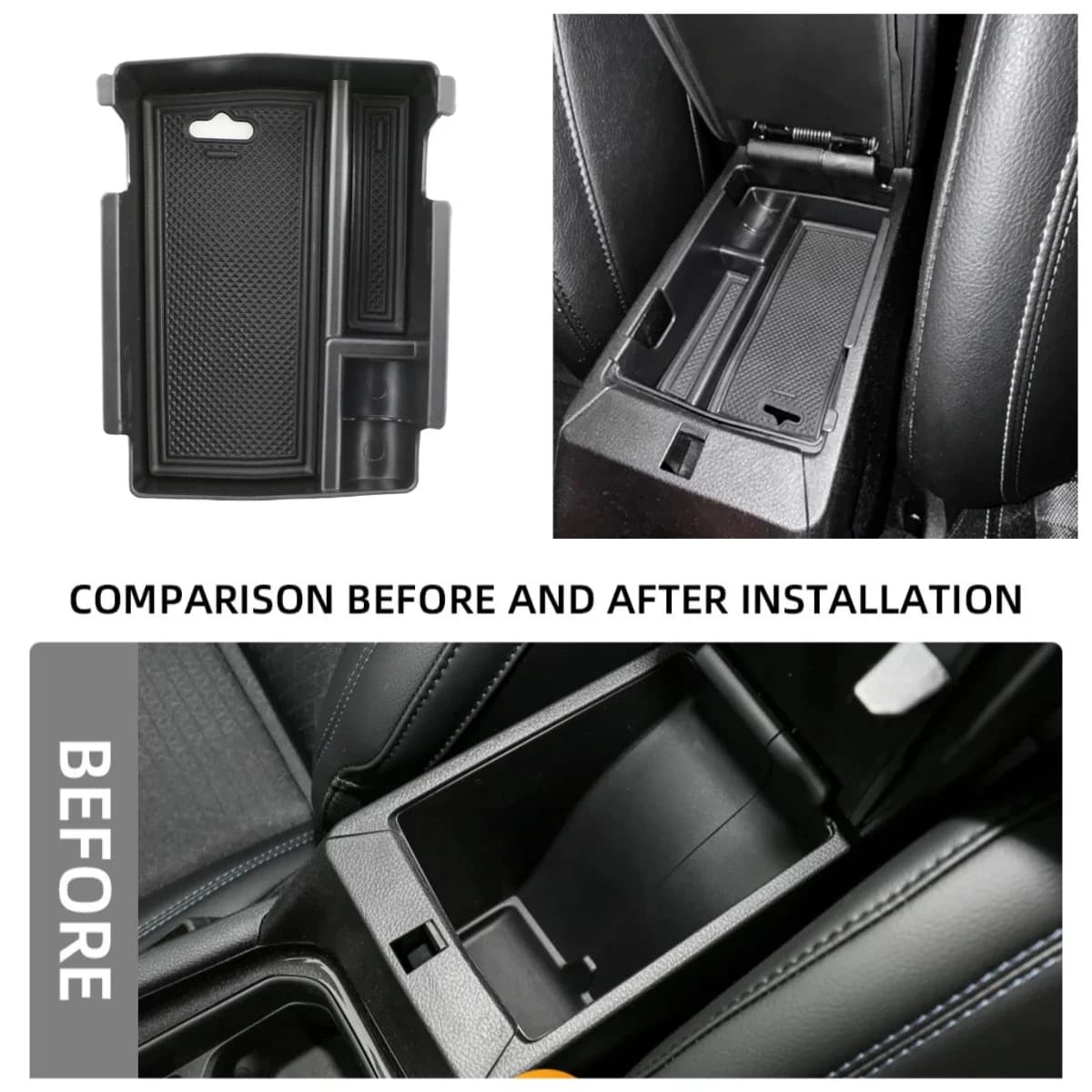 Auto Console Centrale Bracciolo Scatola di Immagazzinaggio Organizzatore Vassoio per Jeep Compass 2022 2023 2024 Stivaggio Riordino Accessori Interni ABS