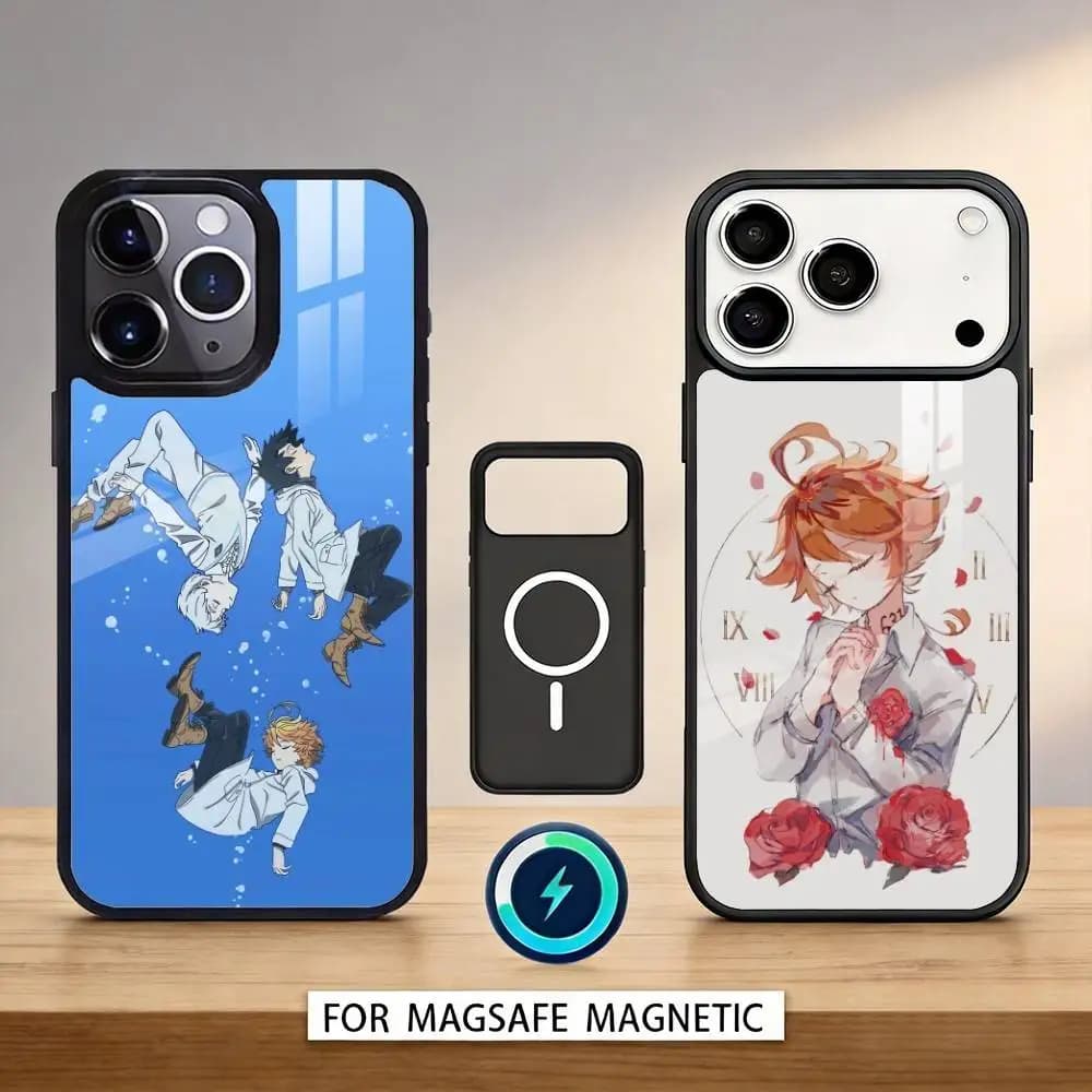 The Promised Neverland Phone Case For iPhone17,16,15,14,13,12,Pro,Max,Magnetic For Magsafe Wireless Charging