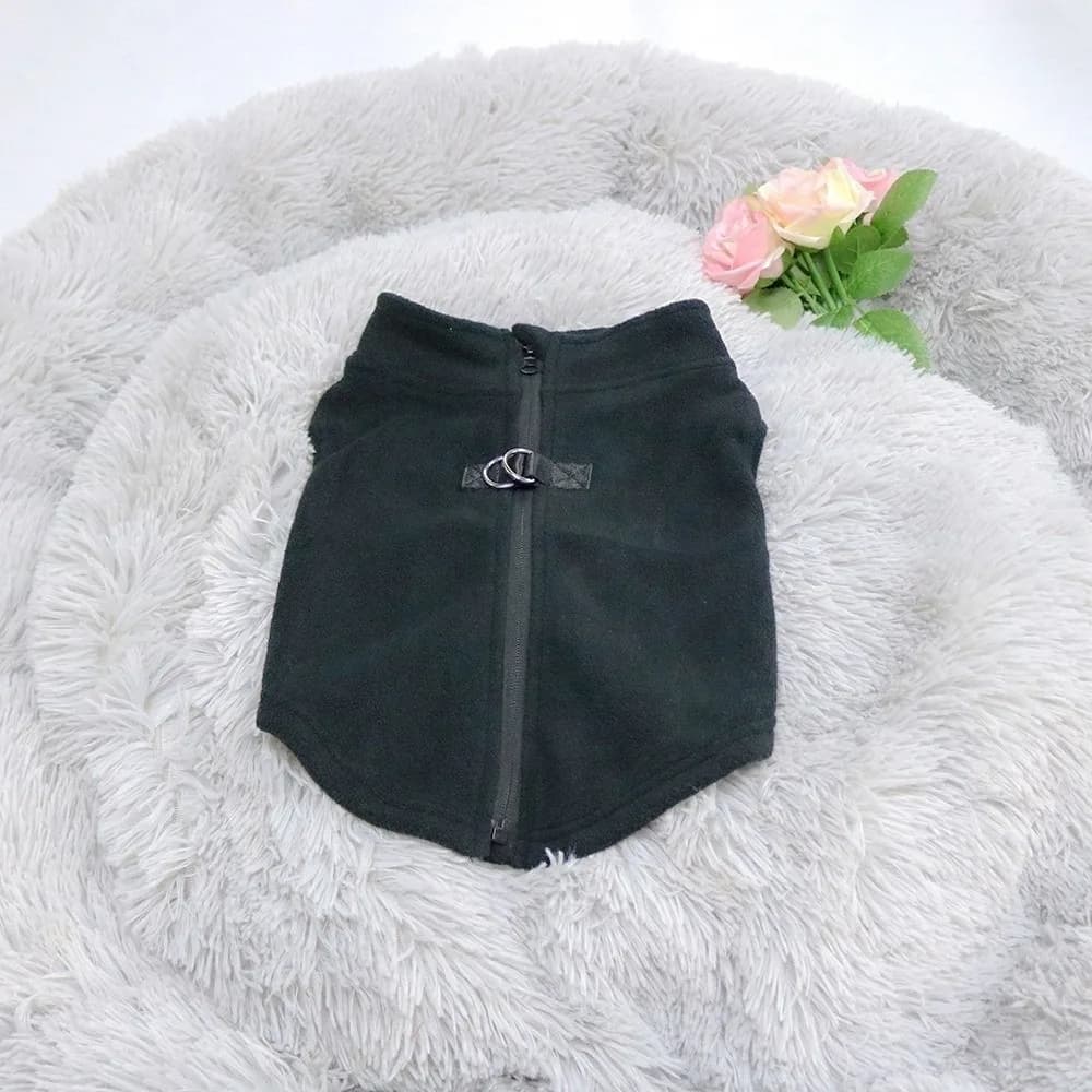 Cappotto in Cotone per Cani, Giacca Invernale Imbottita, Comoda e Morbida Felpa con Cerniera per Cani, per Passeggiate Quotidiane