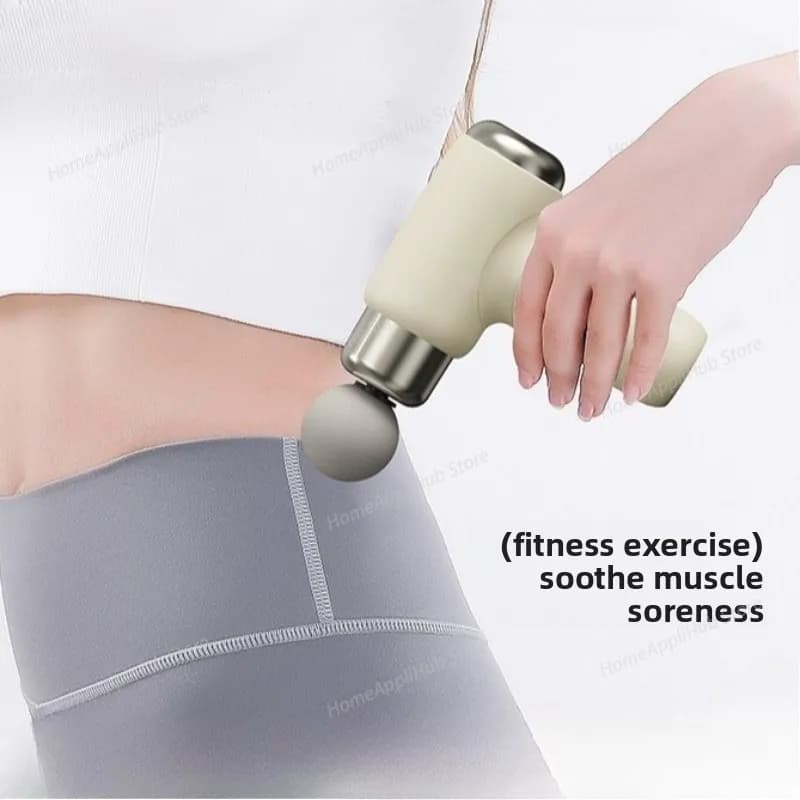 Massaggiatore muscolare elettrico portatile per donne Attrezzature per il fitness sportivo Pistola a percussione per tessuti profondi Ricaricabile per uso domestico