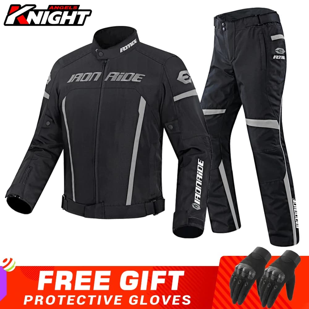 Giacca da Moto pantaloni tuta impermeabile giacca da corsa riflettente Biker Moto Motocross Moto giacca abbigliamento Moto