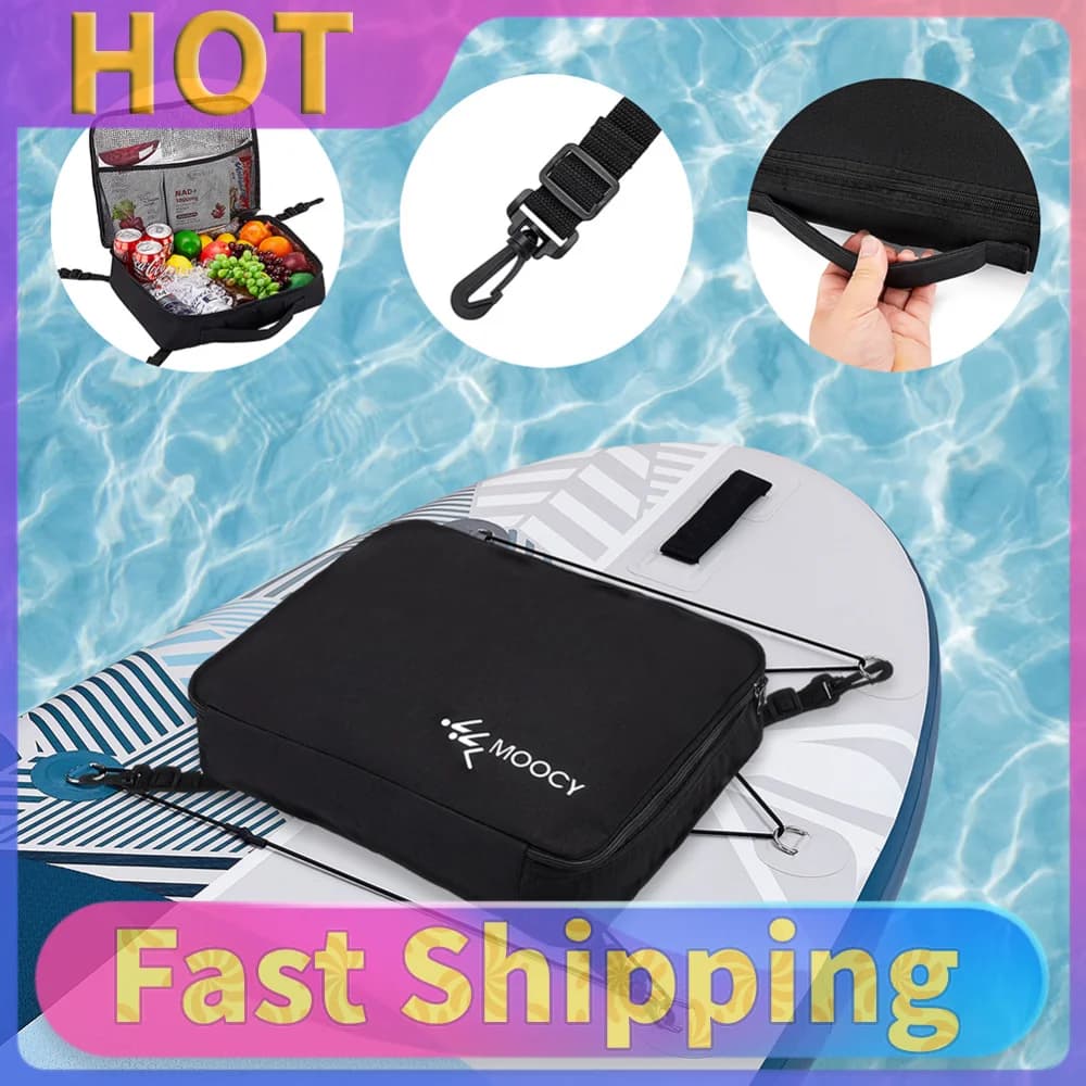 Portable Paddleboard Storage Bag Waterproof Deck Cooler Pouch Paddleboard Cooler Deck Bag for Paddleboarding Camping Kayaking