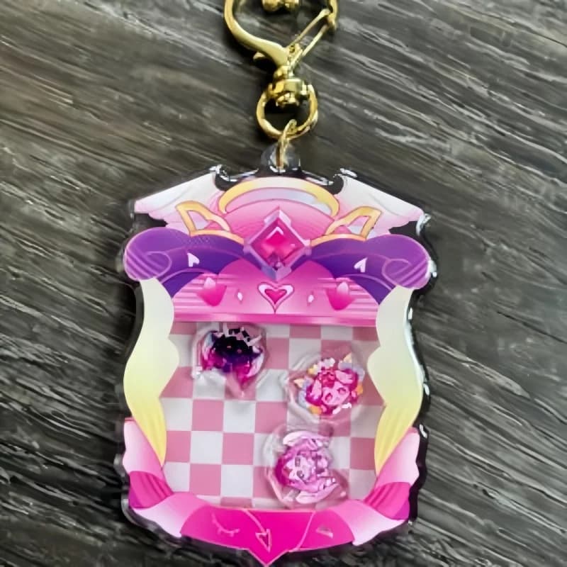 Shaker Keychain for Eternal Sugar Cookie Anime Game Fan Gift Cute Shaker Recycled Acrylic Backpack Pendant Decoration Toy