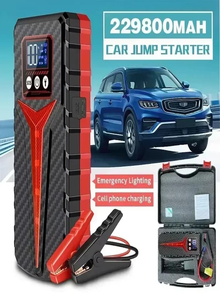 Avviatore d'Emergenza per Auto 12V 8000A Caricabatterie 298000mAh Power Bank di Emergenza per Veicoli a Benzina e Diesel