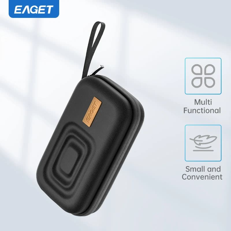 Eaget 2.5 Inch HDD Box Bag Case Portable Hard Drive Bag for External Portable HDD hdd box case storage Protection Black