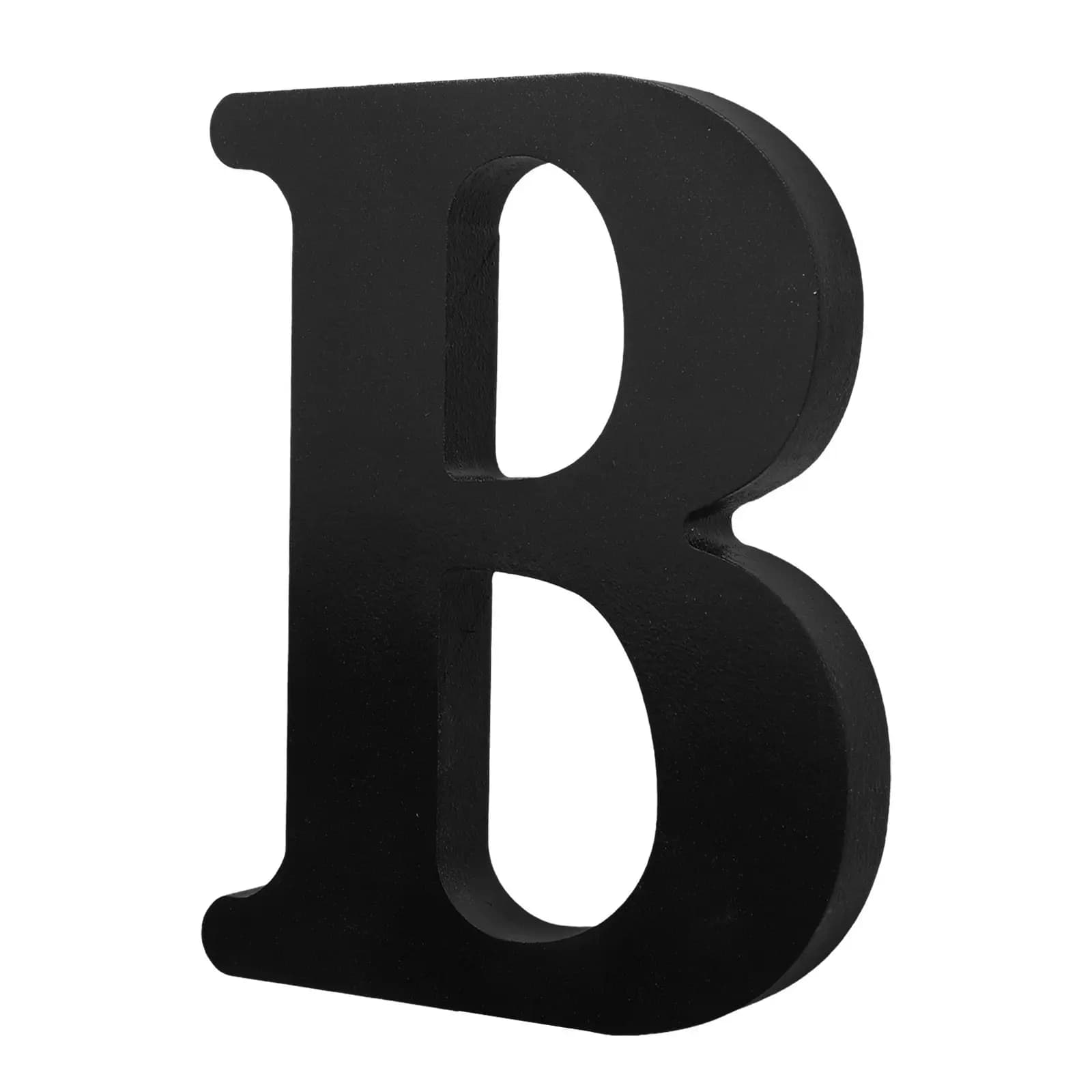 Lettere in Legno Nere per Decorazione Murale, Tavolo, Scaffale, Soggiorno, Camera da Letto, Spazi Esterni, Blocchi Decorativi con Iniziali e Alfabeto per Casa